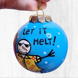 Snow dude Christmas winter ornament